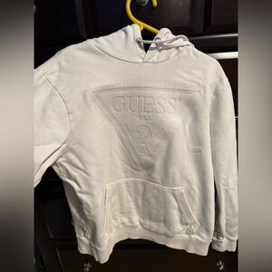 White Medium GUESS Sweatshirt/Hoodie